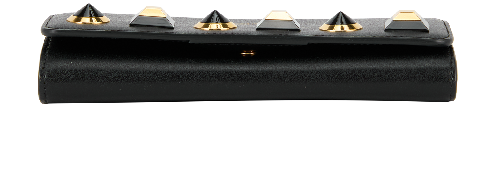 Studded Wallet on Chain, &pound;295, Handbags, Black, Leather, Top view